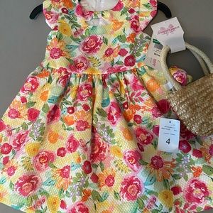 Adorable dress with matching purse